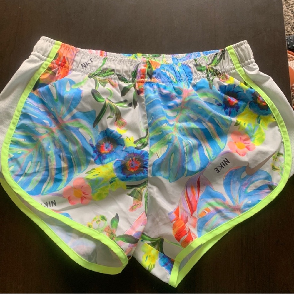 Nike Floral Athletic Shorts - Multicolor